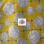 Volleyball Anti-pill Fleece Fabric Net Yellow