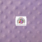 Dimple Dot Baby Soft Minky Fabric Lilac