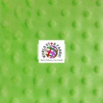 Dimple Dot Baby Soft Minky Fabric Lime Green