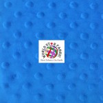 Dimple Dot Baby Soft Minky Fabric Royal Blue