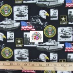 American Cotton Fabric Support Our Troops U.S. Army
