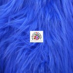 Royal Blue Gorilla Monkey Long Pile Fur Fabric