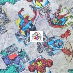 Marvel Comics Cotton Fabric Retro Badge