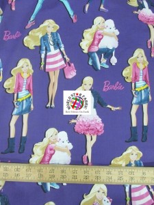 Barbie Accesorised Cotton Fabric
