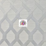 Lattice Drapery Upholstery Fabric Silver