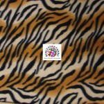 Zebra Winter Fleece Fabric Fading Brown
