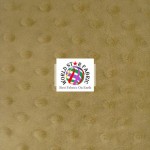 Dimple Dot Baby Soft Minky Fabric Camel