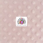Dimple Dot Baby Soft Minky Fabric Light Pink
