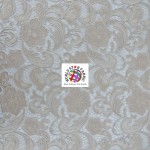 Floral Paisley Guipure Lace Fabric Khaki