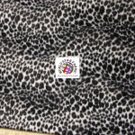 Cheetah Velboa Faux Fur Fabric Black