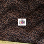 Cheetah Velboa Faux Fur Fabric Chocolate