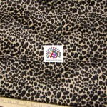 Cheetah Velboa Faux Fur Fabric Cream