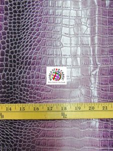 Shiny Dragon Alligator Vinyl Fabric Measurement