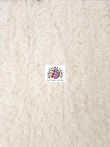 Ivory Solid Mongolian Shaggy Baby Soft Minky Fabric