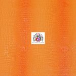 Florida Gator Striped Vinyl Fabric Orange