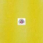 Florida Gator Striped Vinyl Fabric Yellow