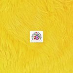 Solid Gorilla Long Pile Faux Fur Fabric Yellow