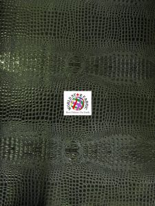 Black Florida Gator Vinyl Fabric