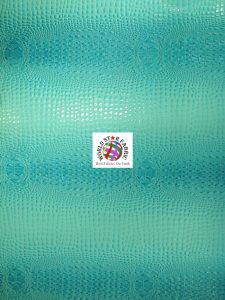Turquoise Florida Gator Vinyl Fabric