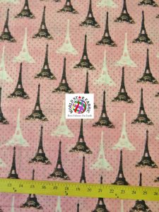 Paris Eiffel Tower Print Cotton Fabric By David Textiles