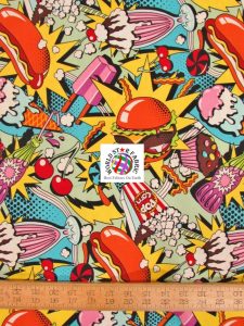 Junk Food Midnight Snack Cotton Fabric By Alexander Henry