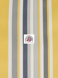 Oxford Striped Outdoor Fabric Yellow