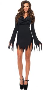 Sexy Satin Vampire Dress
