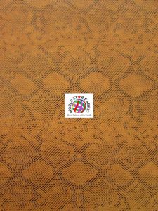 Tropic Sopythana Snake Vinyl Fabric Orange