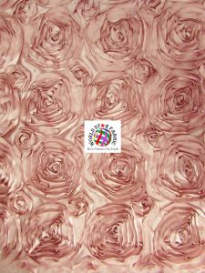 Rosette Style Taffeta Fabric Dusty