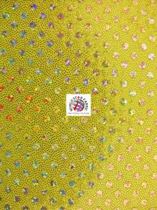 Gold Dots Small Dot Confetti Sequins Spandex Fabric
